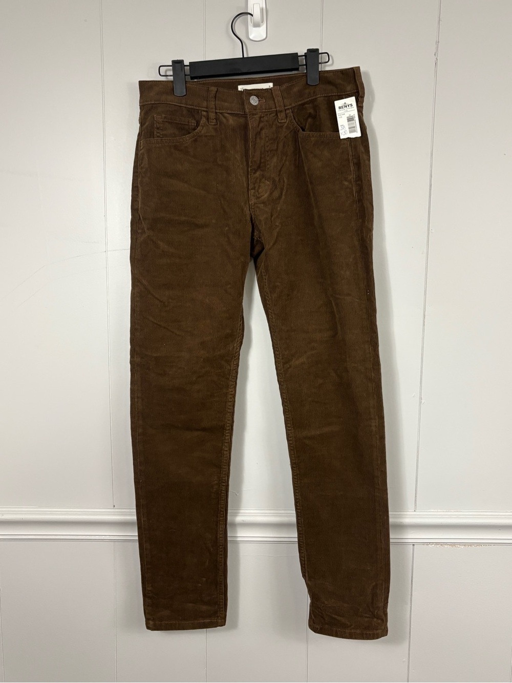 Everlane The Five Pocket Corduroy Cocoa Brown Pant Organic Cotton 28x30 Classic